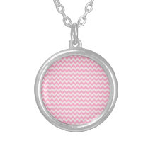 Del zigzag rosa horizontal de par en par - palidez joyería