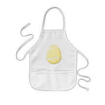 Delantal (amarillo) de los niños del huevo de Pasc