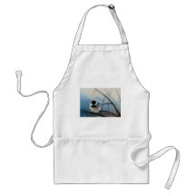 Delantal capsulado negro del Chickadee
