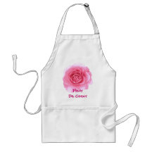 Delantal color de rosa rosado