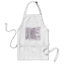 Delantal con cocinar equivalentes de la medida