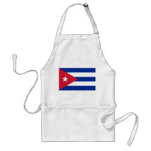 Delantal con la bandera de Cuba