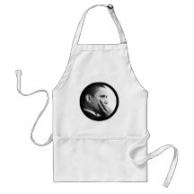Delantal de Barack Obama (círculo)
