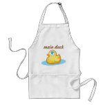 Delantal de goma del duckie del pato del amarillo 