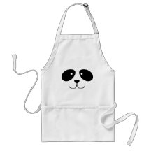 Delantal de la cara de la panda