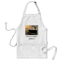 Delantal de la práctica del piano