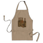 Delantal de las botellas de vino del vintage