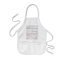 Delantal de los niños del diseño II del texto de L