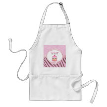 Delantal de lujo personalizado de la magdalena del