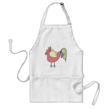 Delantal del adulto del gallo de Robbie