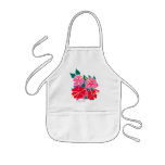 Delantal del arte: Flores tropicales del hibisco.  delantales