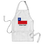 Delantal del cocinero de la bandera de Chile