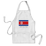 Delantal del cocinero de la bandera de Corea del N