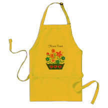 Delantal del "flower power"