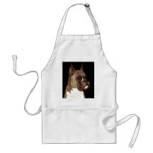 Delantal del perro del boxeador