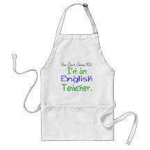 Delantal del profesor de inglés