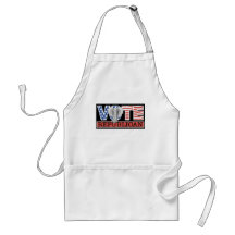 Delantal del republicano del voto