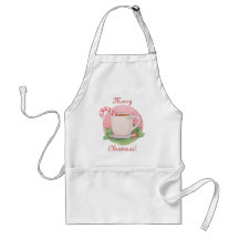 Delantal del té de la hierbabuena