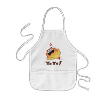 Delantal del yoyo del gato del dibujo animado