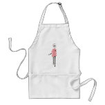 Delantal elegante del cocinero del chica de la mod
