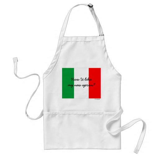 Delantal italiano divertido del cocinero