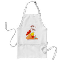 Delantal tonto del pollo del dibujo animado del de