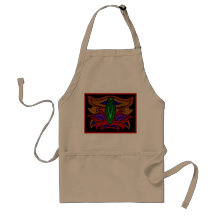 Delantal tribal de la máscara