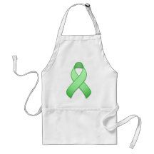 Delantal verde claro de la cinta de la conciencia