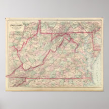 Delaware, Maryland, Virginia, Virginia Occidental Posters