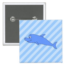 Delfín azul pins