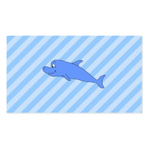 Delfín azul tarjeta de visita