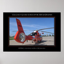 Delfín de USCG Eurocopter HH-65 Poster