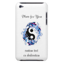Delfínes frescos de Yin Yang del símbolo del tatua Barely There iPod Cárcasa