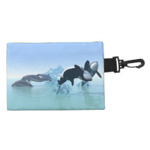 Delfínes y orca