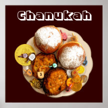Delicadezas y Gelt de Chanukah Poster
