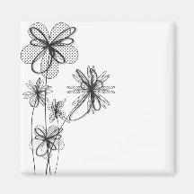 Delicate Flowers Magnets