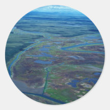 Delta del río de Noatak - visión aérea Pegatinas