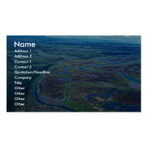 Delta del río de Noatak - visión aérea Tarjeta De Visita