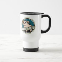 Demasiado lindo comer el cerdo taza de café