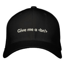 Déme un blanco de la rotura gorras de béisbol bordadas