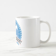 ¡Demócrata! ¡Azul del voto! Taza
