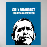 Demócrata tonto, leyó la constitución poster