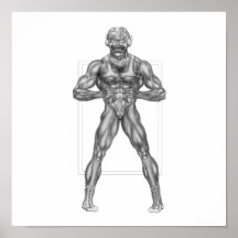 Demonio del luchador posters