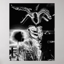 Demonio (Sabattier) - impresión de la bella arte Poster