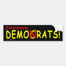 "Demonrats conservador!" pegatina para el parachoq Etiqueta De Parachoque