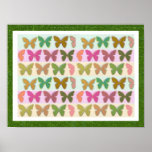 Demostración de la mariposa posters