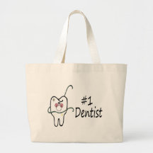 Dentista #1 bolsa lienzo