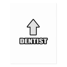 Dentista de la flecha postales