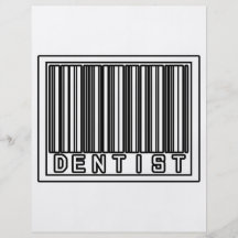 Dentista del código de barras flyer personalizado