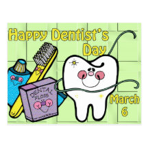 Dentista día 6 de marzo postales